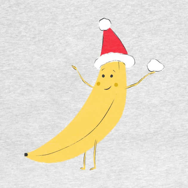 Snow Balling Banana by Jackie Hurd